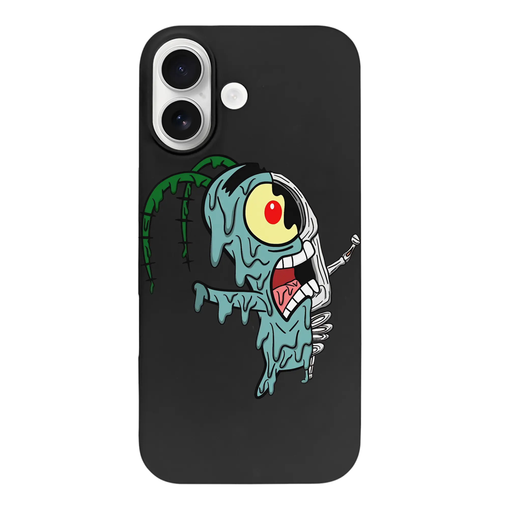 スポンジボブ グッズ プランクトン - iPhone 17 シリーズ シリコンケース 薄型 耐衝撃 指紋防止 ソフトタッチカバー 精密フィット 傷防止 保護ケース iPhone 17/17 Air/17 Pro/17 Pro Max 対応